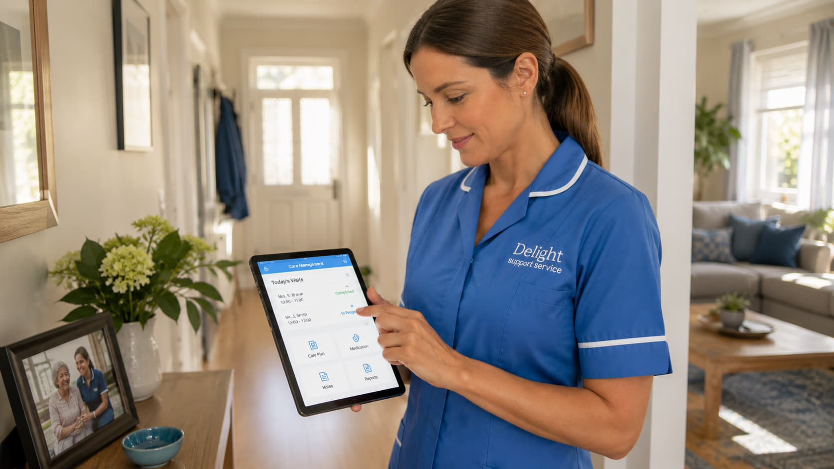 Illustration for: Use of Technology in Home Care