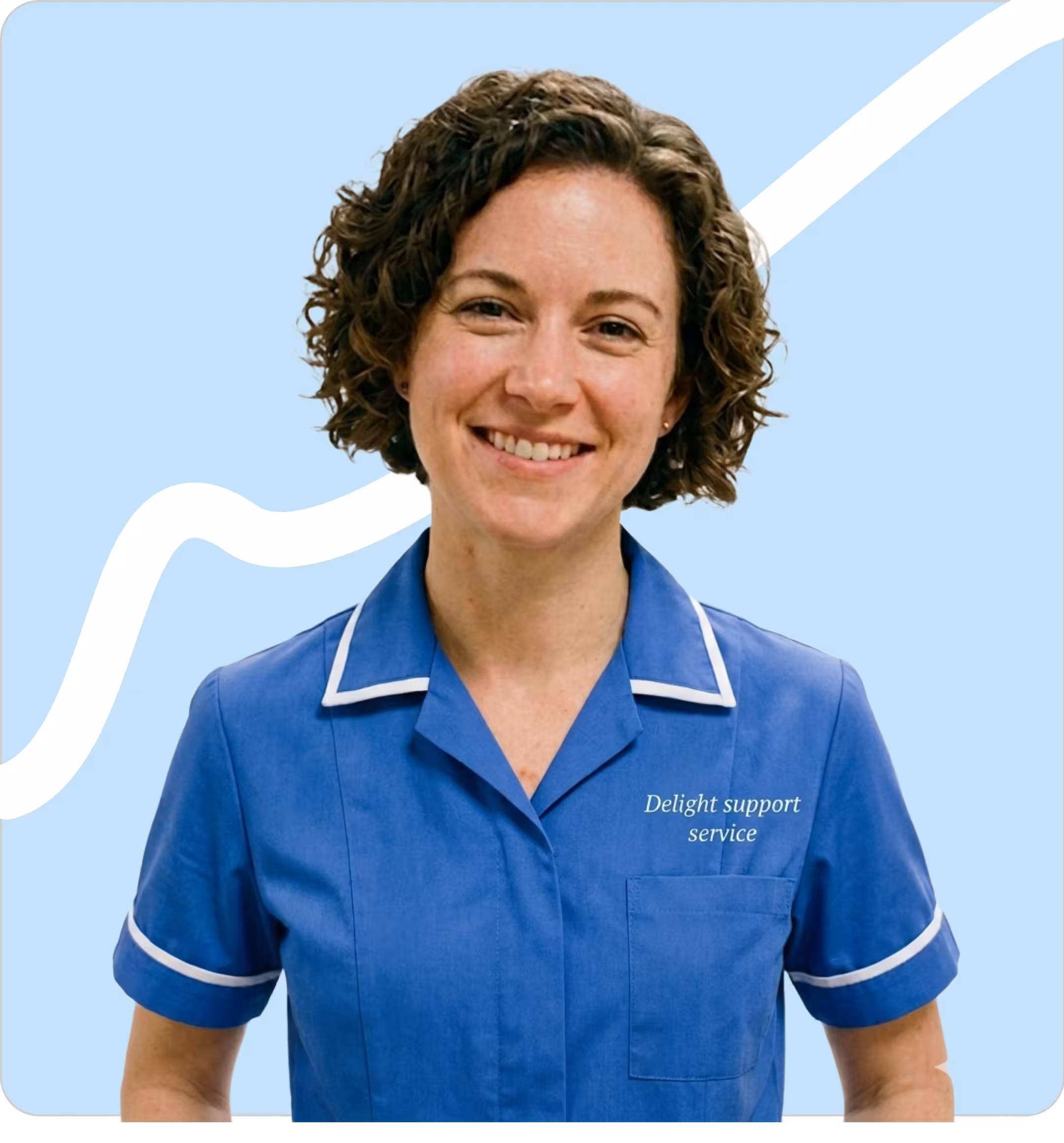 A Delight Support team member ready to help with your care needs